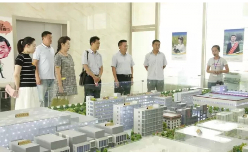 山东省科协副调研员王一波、淄博市科协副主席程玉萍一行莅临方达电商园参观考察